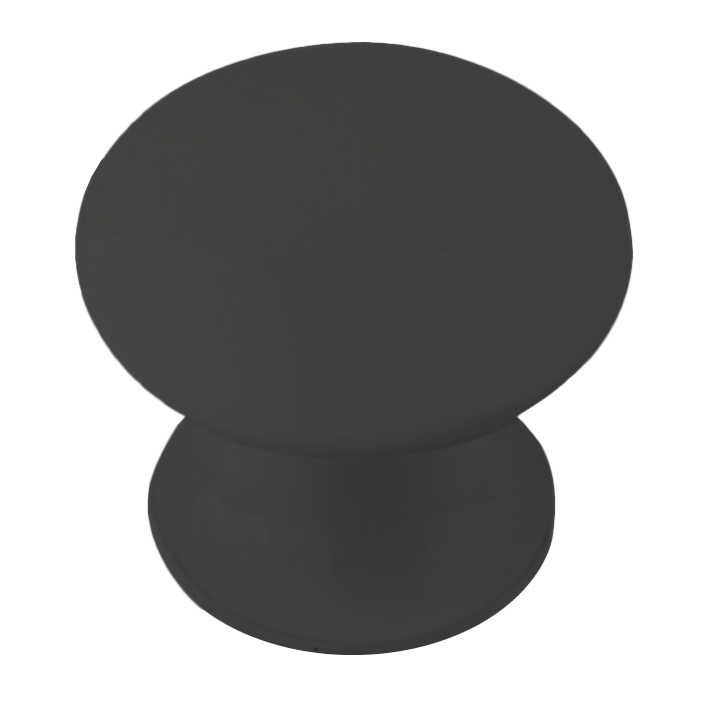 Ручка-кнопка мебельная Trodos "ZY-84" сплав ЦАМ, черный матовый 303848